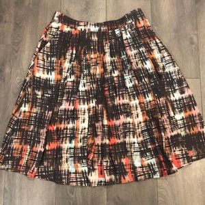 Anthropologie Multicolored Pleated Skirt, size 8
